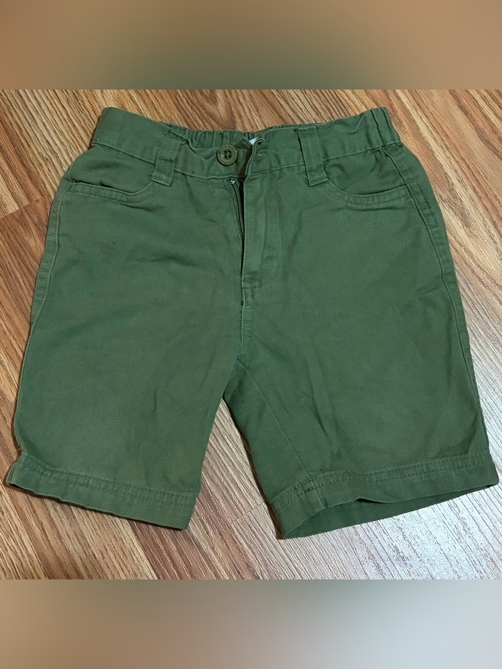 (3/$7) Avalanche Olive Green Boys Shorts